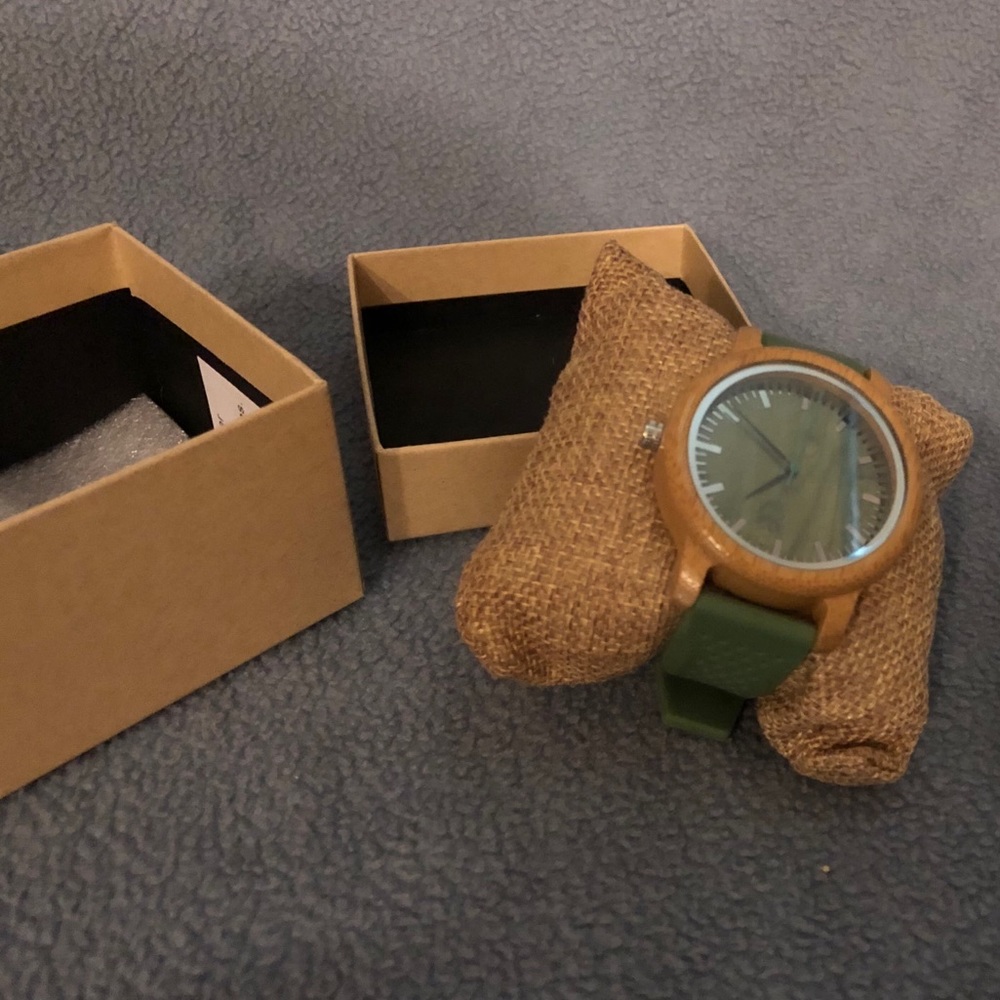 Green faced watch